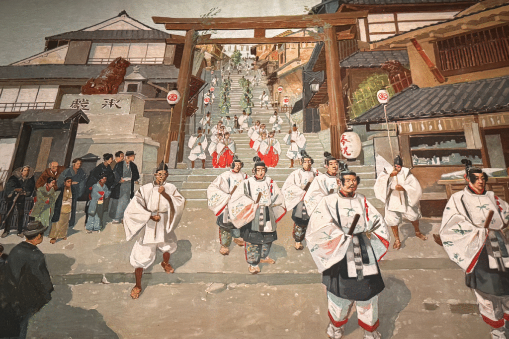 Art scene of Kotohira