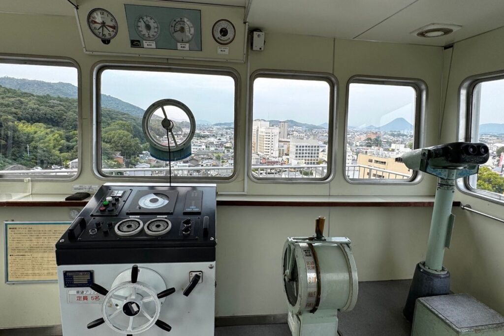 Interactive activities inside the ship museum part of Kotohira Culture.