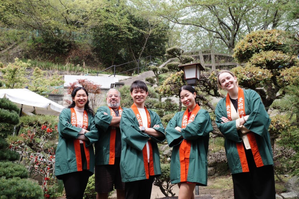 Ike san and the nomad after a candy making workshop at Ike Syouten