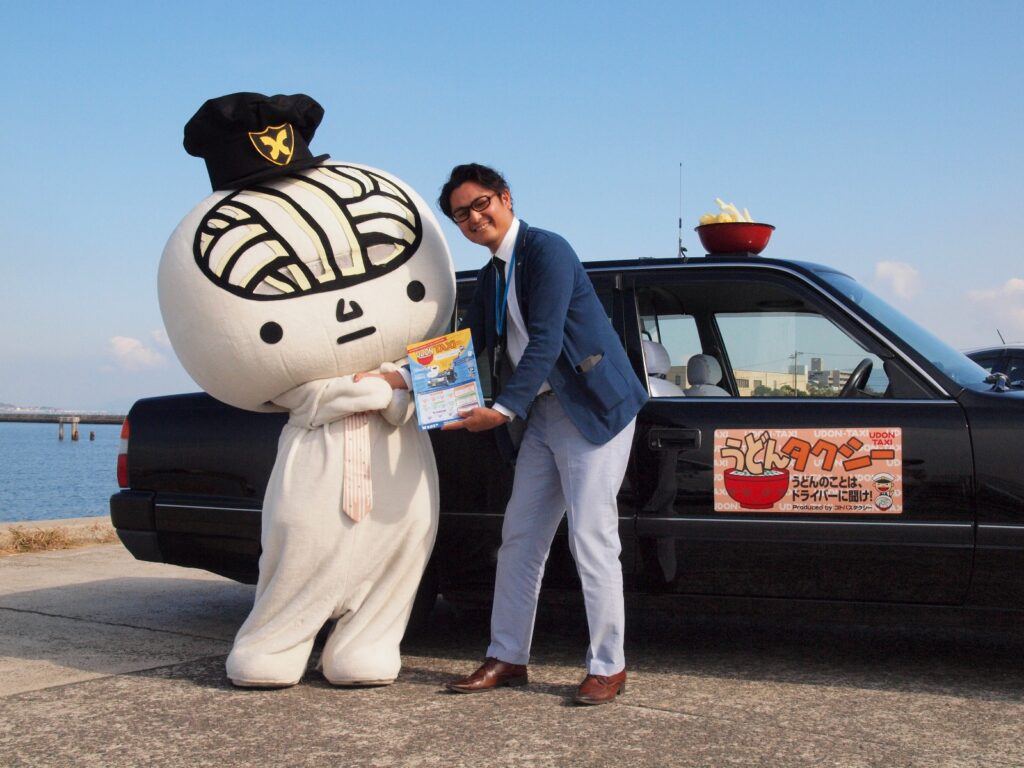 Taijiro Kusunoki with the Udon Taxi