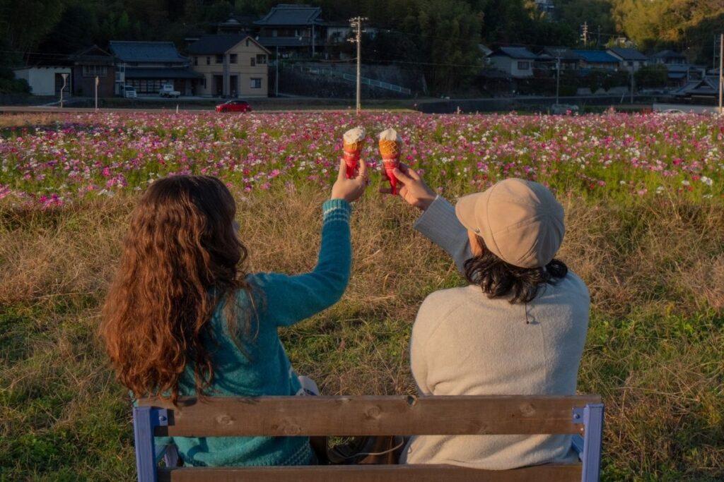 Enjoying some times in Sabumi Terrace. ©Manon Mathieu
