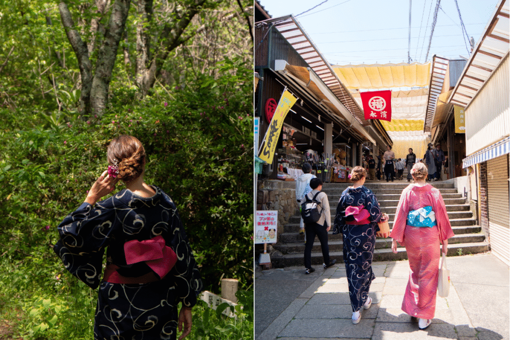 Experience kimono wearing in Kotohira ©Manon Mathieu