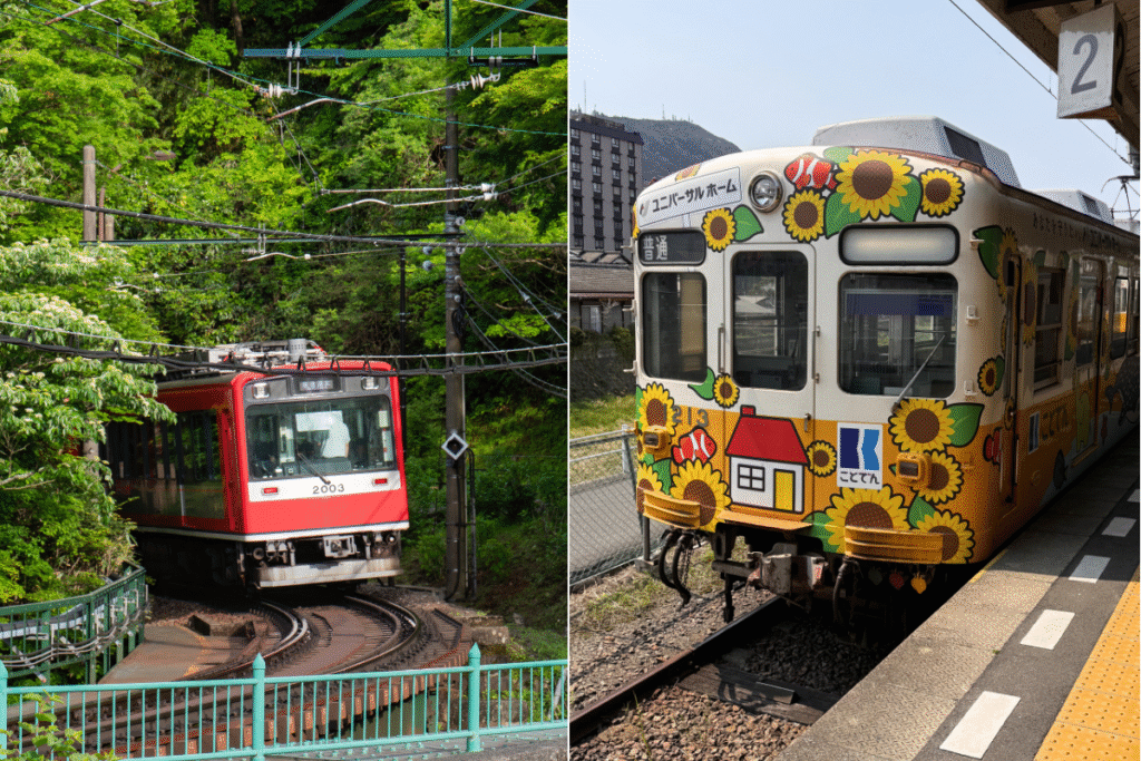 Digital Nomad Japan: easy to travel in the country with cheap local trains. ©Manon Mathieu