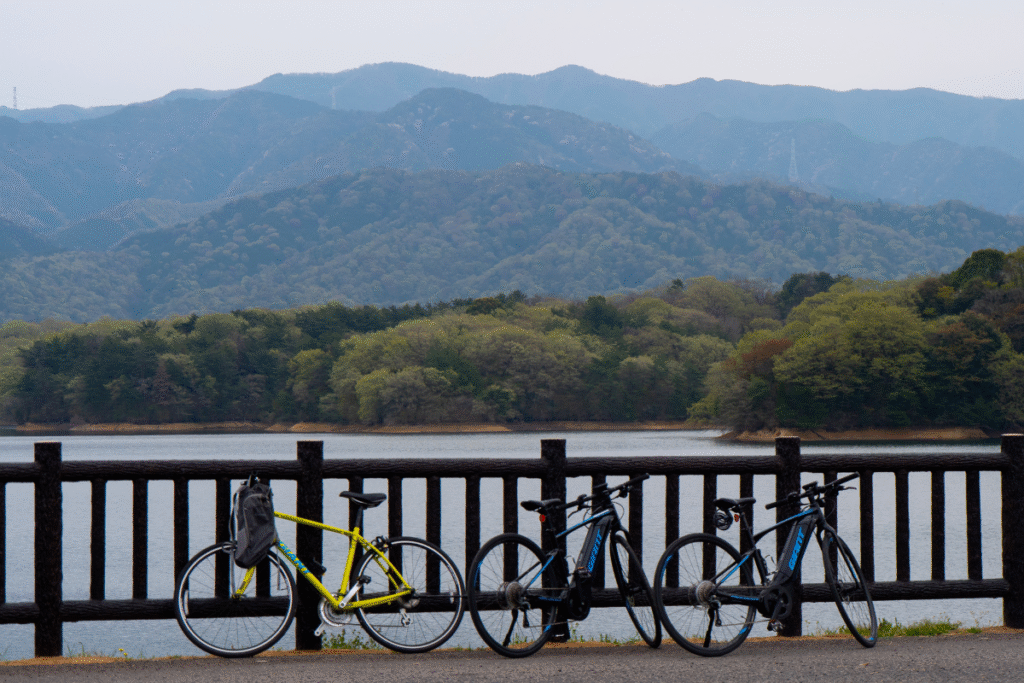 Cycling with bikes and e-bikes from Kotori ©Manon Mathieu