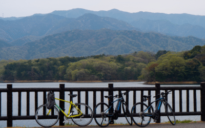Cycling to Manno Lake from Kotohira