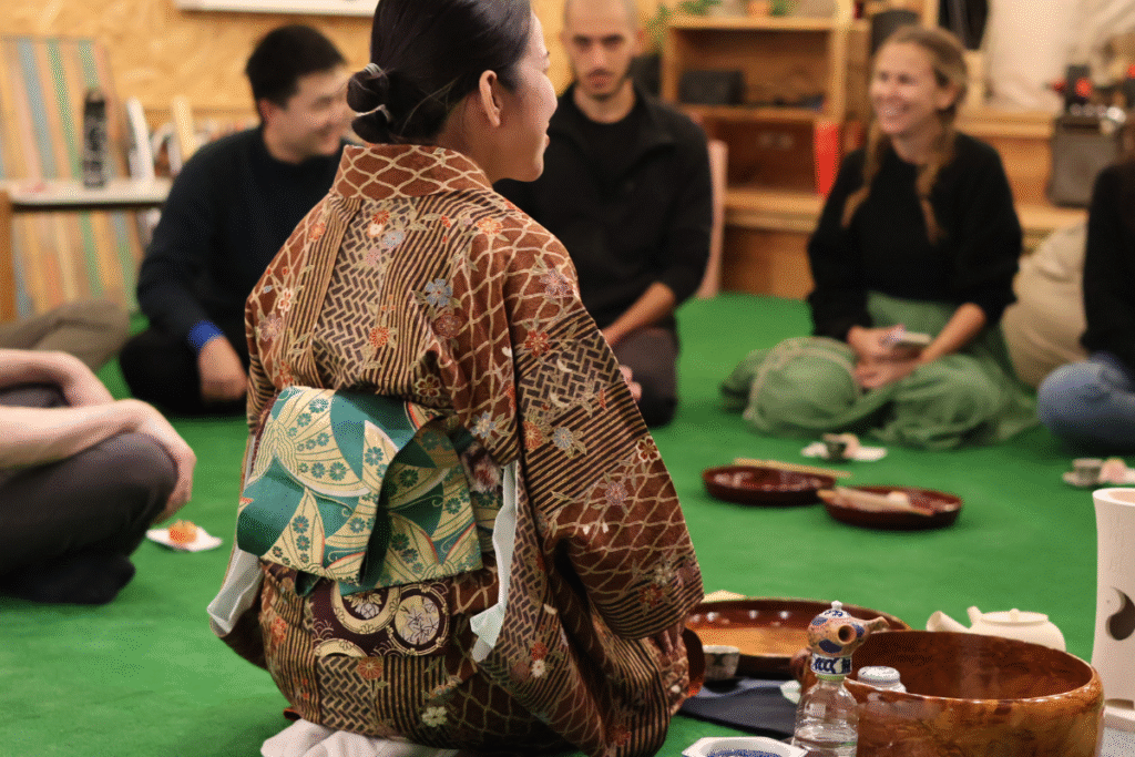 A sencha tea ceremony at Kotori, Kotohira